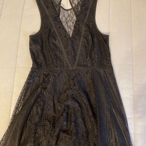 Black lace dress